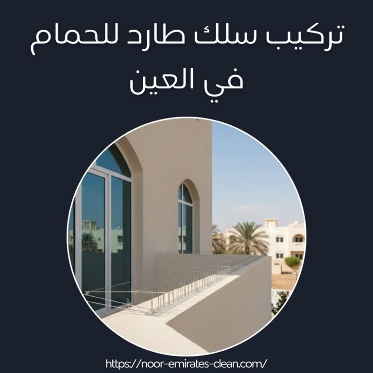 تركيب سلك طارد للحمام في العين